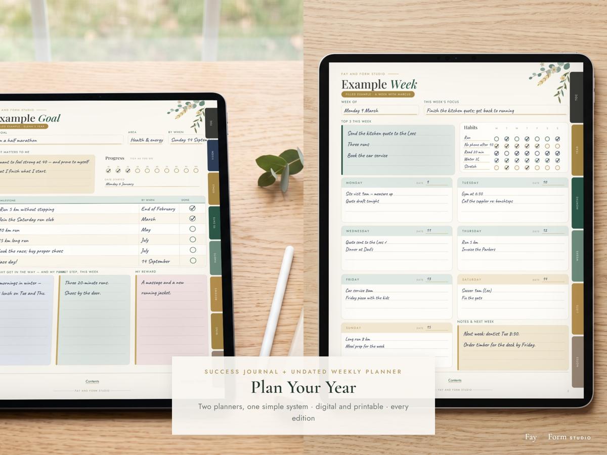 Plan Your Year Planner Bundle