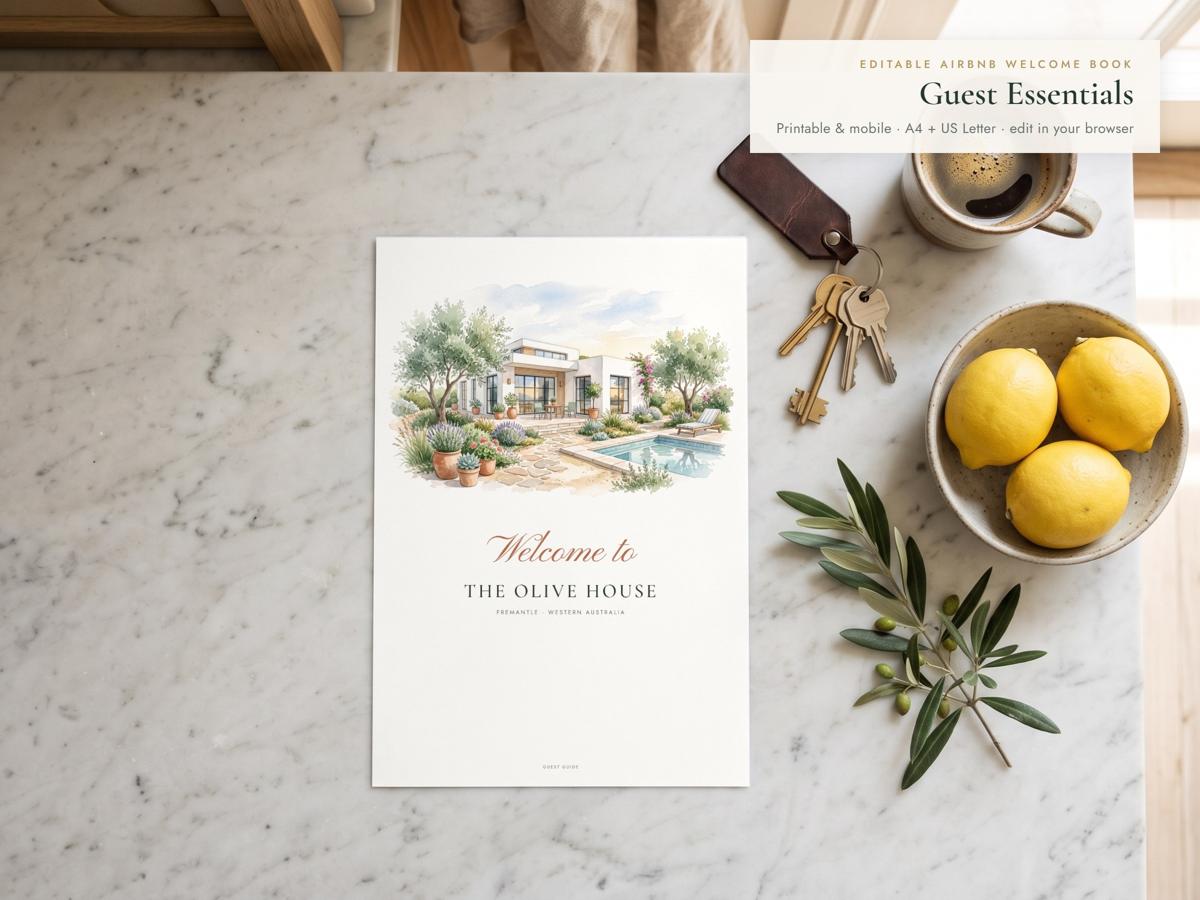 Airbnb Welcome Book Template